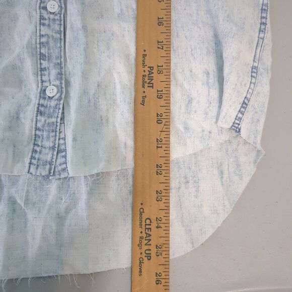 Rails Womens Button Down Shirt small Ingrid Raw Light Acid Wash Tencel L… - Picture 4 of 7
